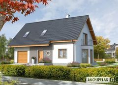 Projekt domu 131 Benas z poddaszem