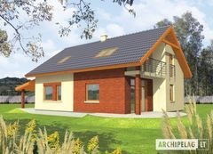 Projekt domu 139 Cinte z poddaszem