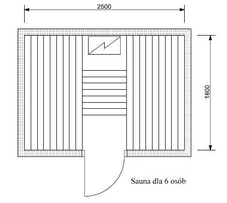 Sauna dla 6 os&oacute;b