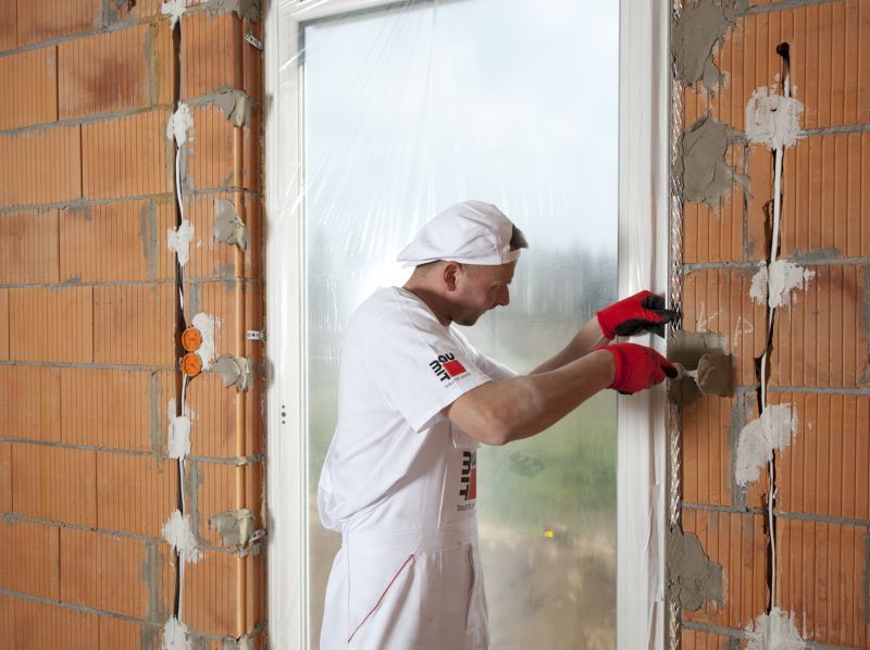 Osadzanie narożników na zaprawie montażowej