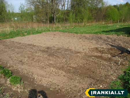 Część obrobionej działki