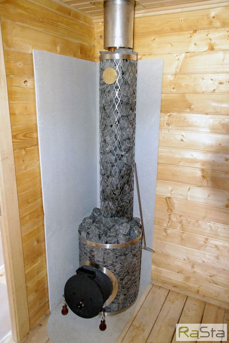 Ściany położone pieca wykończyć należy cementowymi płytami