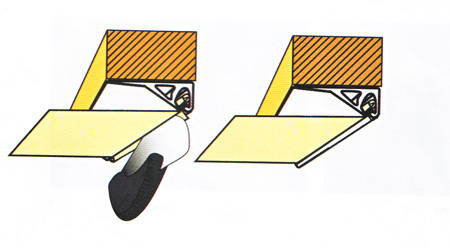 Boczne łączenie przy ścianie