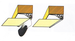 Boczne łączenie przy ścianie