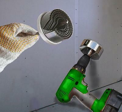 Zestaw z frezarkami o r&oacute;żnej średnicy