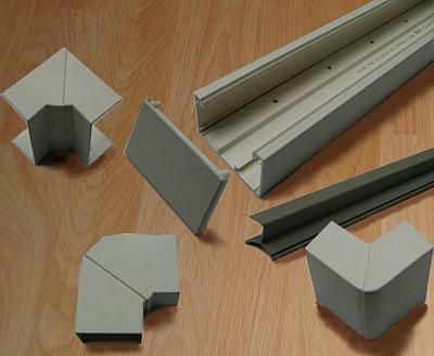 Dodatki do montowania kanał&oacute;w. Przegroda wkładana, pokrywka, kąty.