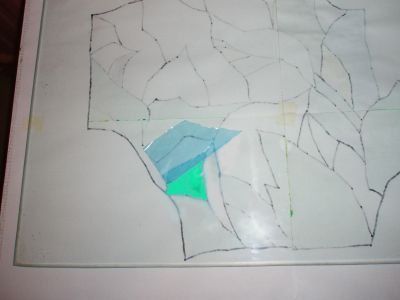 Brzegi jednej folii najdą na drugą przyklejoną wczesnej